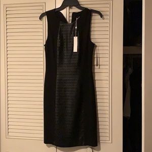 Little Black Dress with Pleather